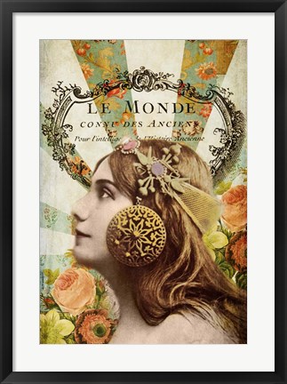 Framed Le Monde Print