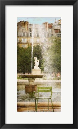 Framed Tuileries Fountain Print