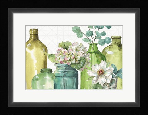 Framed Mixed Greens XLIX Print