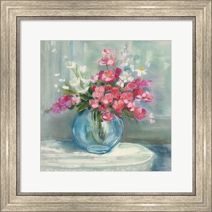 Framed Spring Bouquet I Crop Print