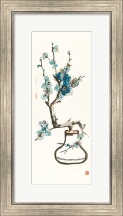 Framed Blue Blossom Print