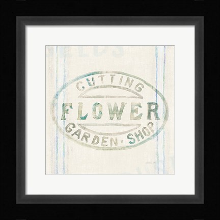 Framed Floursack Florals XI Print