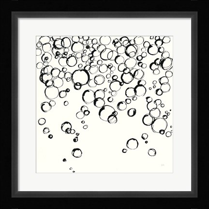 Framed Bubbles III Print