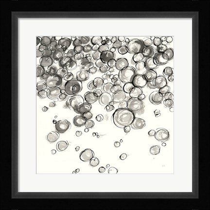 Framed Bubbles IV Print