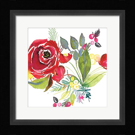 Framed Scarlett O Christmas V Print