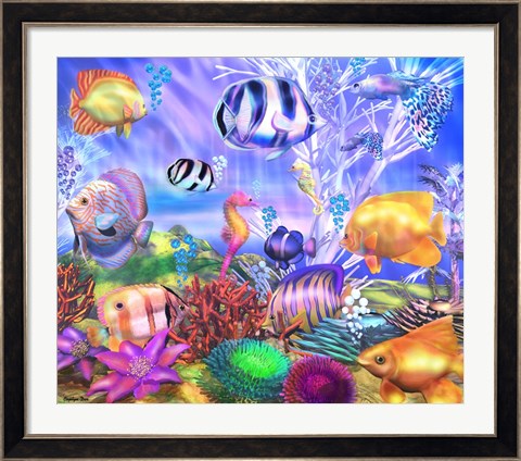 Framed Ocean&#39;s Little Wonders Print