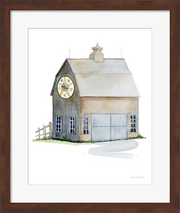 Framed Life on the Farm Barn Element IV Print