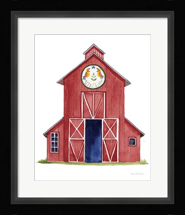 Framed Life on the Farm Barn Element II Print