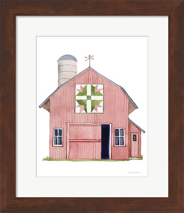 Framed Life on the Farm Barn Element I Print