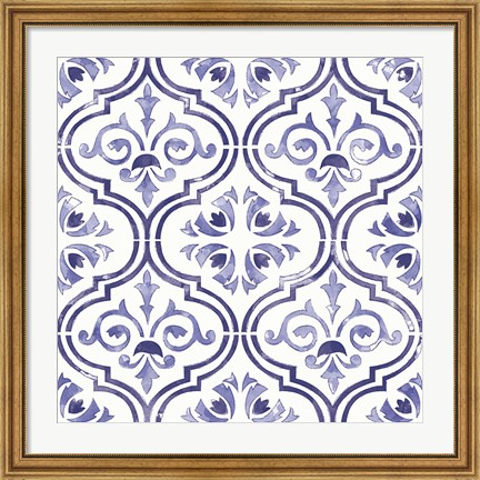 Framed Botanical Blue Step 3 Print