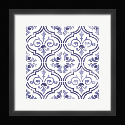 Framed Botanical Blue Step 3 Print