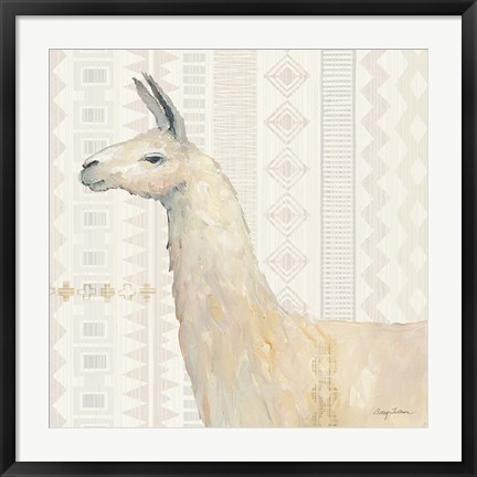 Framed Llama Land III Print