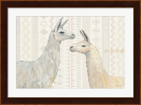 Framed Llama Land I Print