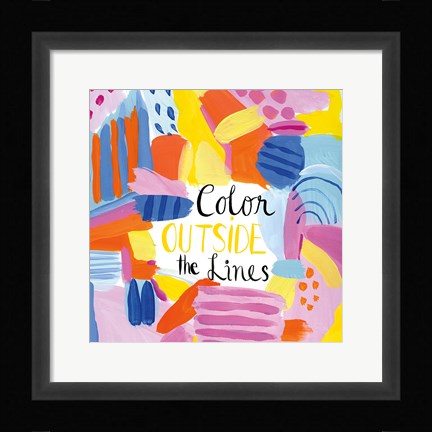 Framed Abstract Affirmations I Print