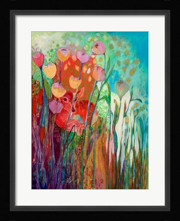 Framed I am the Grassy Meadow Print