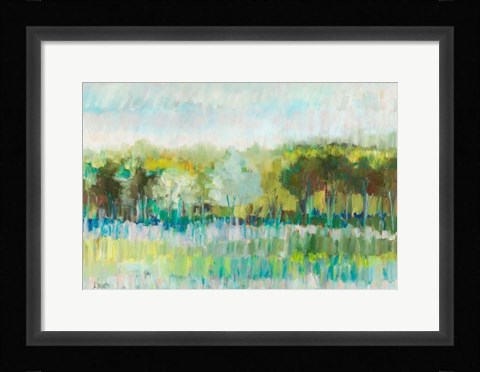 Framed Row of Trees Print