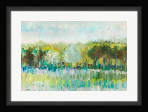 Framed Row of Trees Print