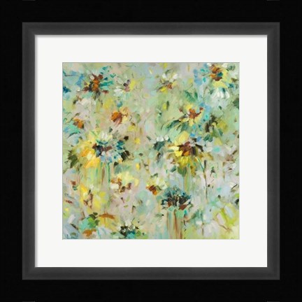 Framed Scattered Flowers Print