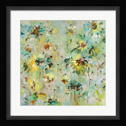 Framed Scattered Flowers Print