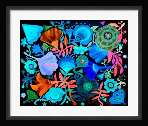 Framed Night Garden Print