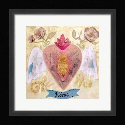 Framed Home Heart Print