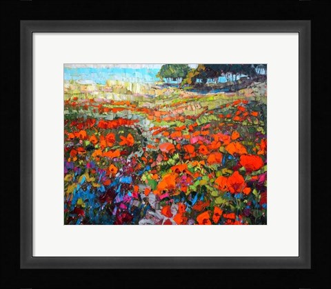 Framed Poppies Print