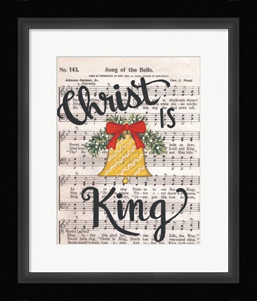 Framed Christ is King Print