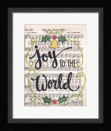 Framed Joy to the World Print