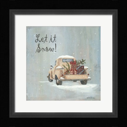 Framed Let It Snow Print