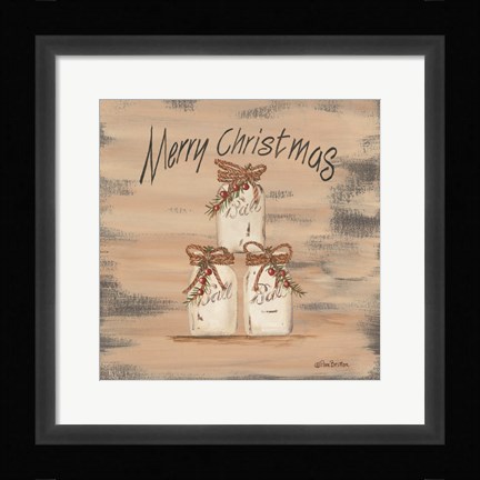 Framed Mason Jar Greetings Print