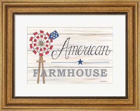 Framed American Farmhouse Print