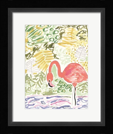 Framed Fancy the Flamingo Print