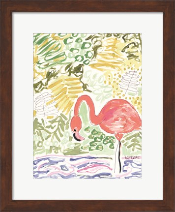 Framed Fancy the Flamingo Print