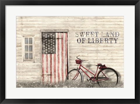 Framed Sweet Land of Liberty Print
