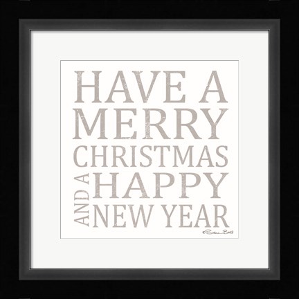 Framed Have a Merry Christmas Print