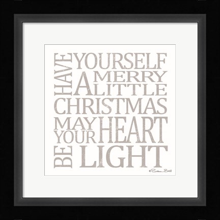 Framed Merry Little Christmas Print
