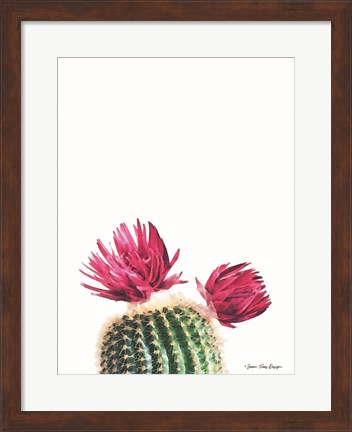 Framed Flowered Cactus Print