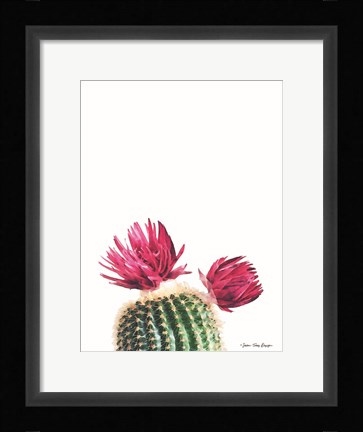 Framed Flowered Cactus Print