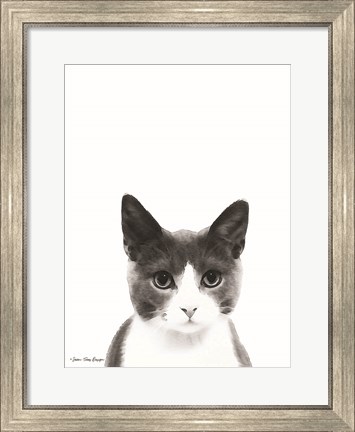 Framed Watercolor Cat Print