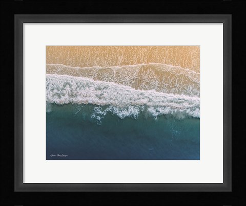 Framed Ocean From the Sky Print