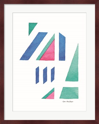 Framed Abstract Watercolor I Print