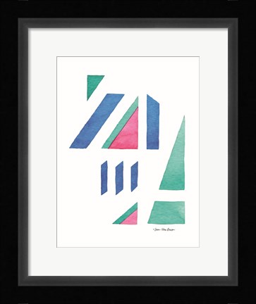 Framed Abstract Watercolor I Print