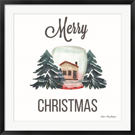 Framed Christmas Candle Print
