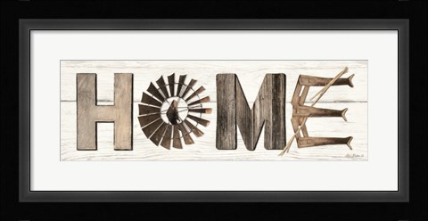 Framed Rustic Home Print