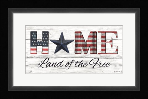 Framed Home - Land of the Free Print