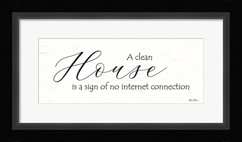 Framed Clean House Print