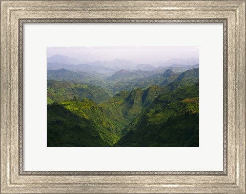 Framed Landscape in Simien Mountain, Ethiopia Print
