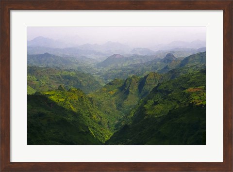 Framed Landscape in Simien Mountain, Ethiopia Print