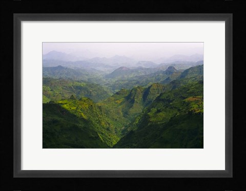 Framed Landscape in Simien Mountain, Ethiopia Print