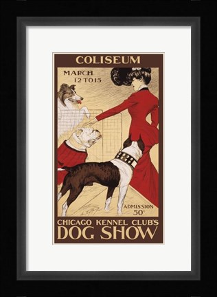 Framed Chicago Kennel Club's Dog Show Print